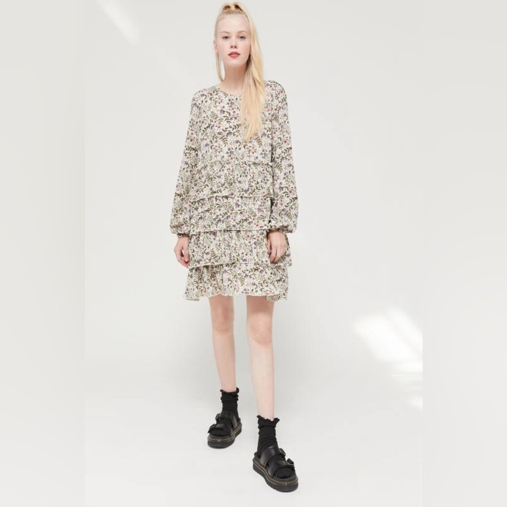 Urban Outfitters Rachele tiered babydoll dress, size small